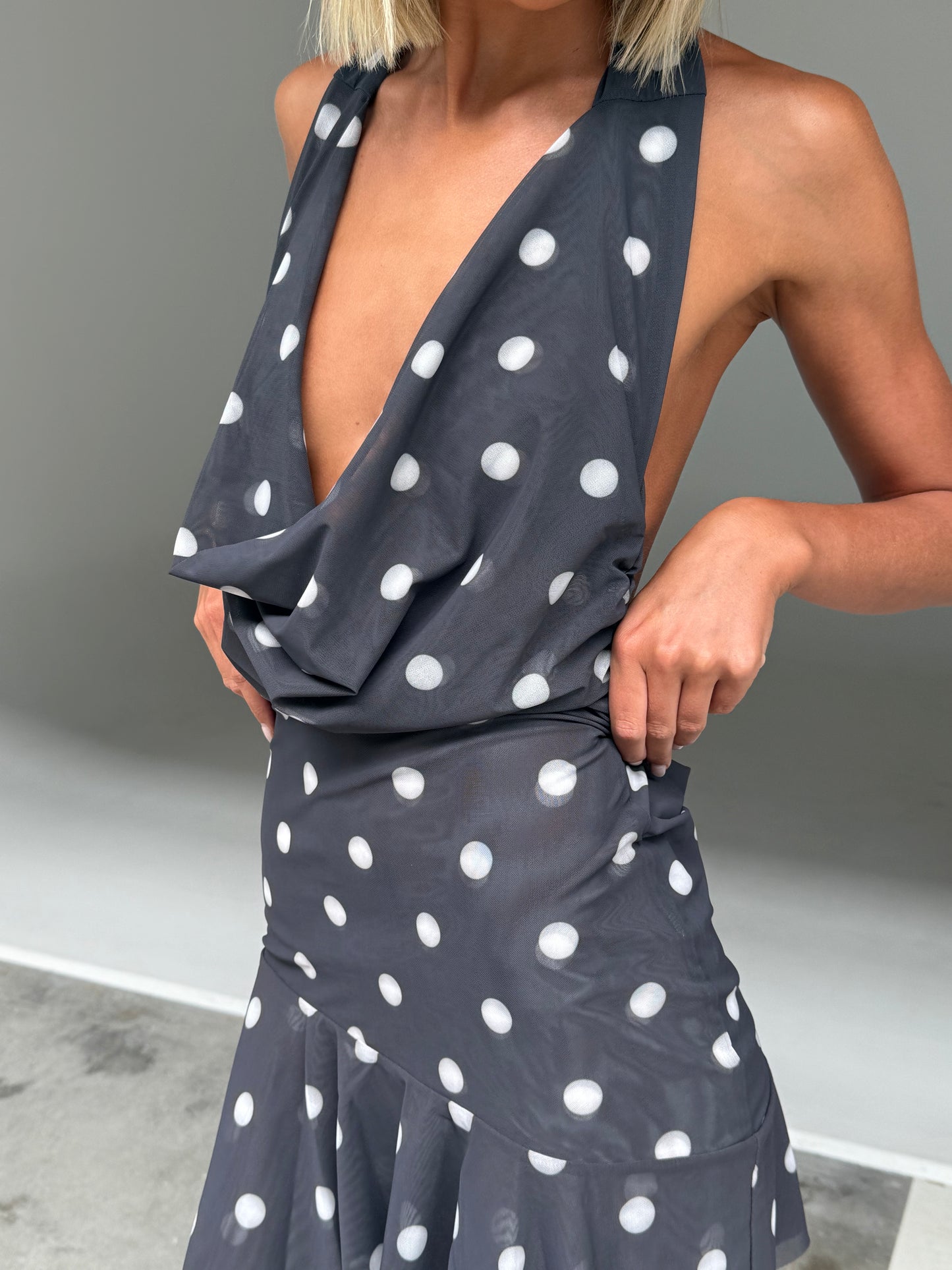 Circle Lunares Mini Dress