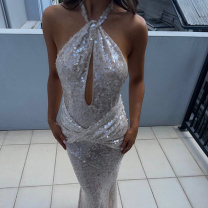 For Love and Lemons Sydney Sequin Maxi Dress