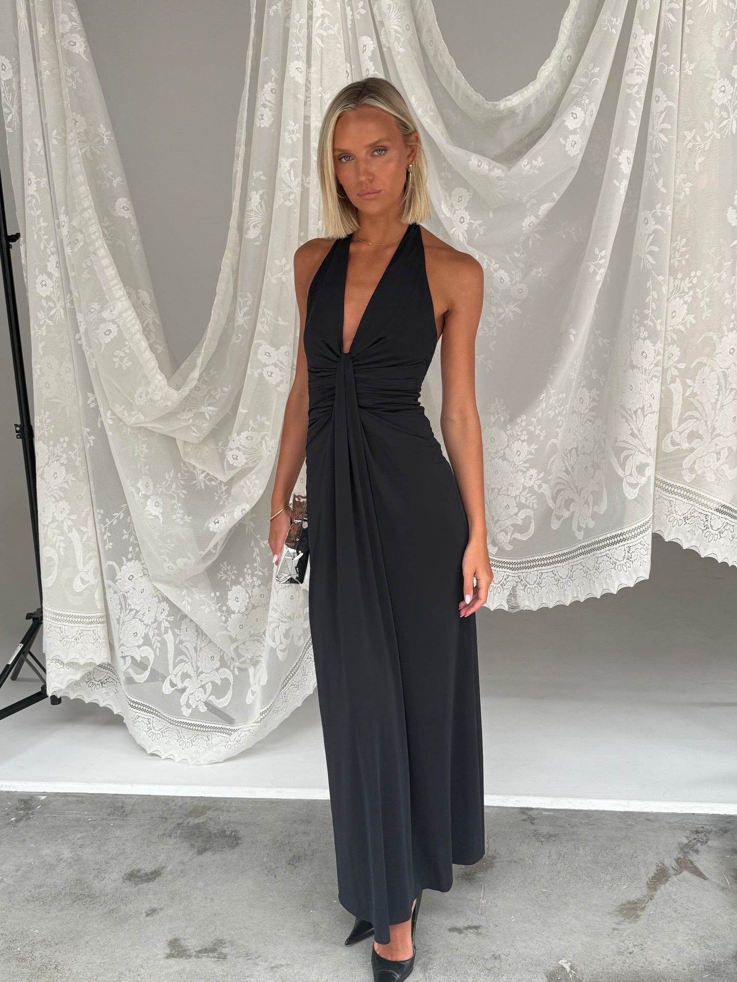 Bec and Bridge Tillie Drape Maxi Dress