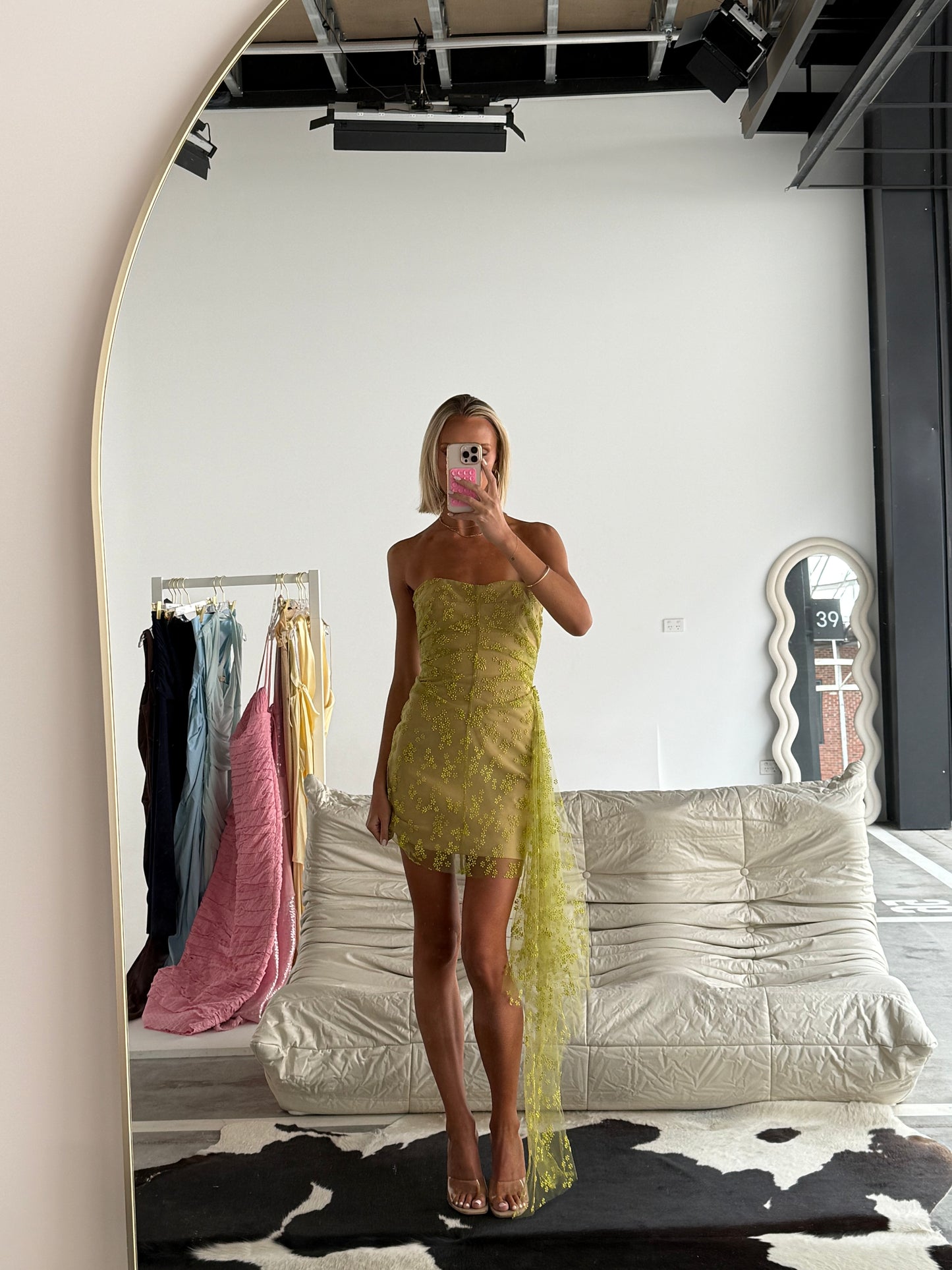 Scanlan Theodore Soleil Drape Tulle Dress