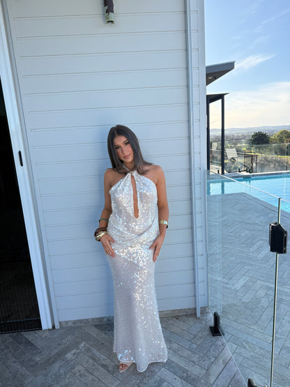 For Love and Lemons Sydney Sequin Maxi Dress