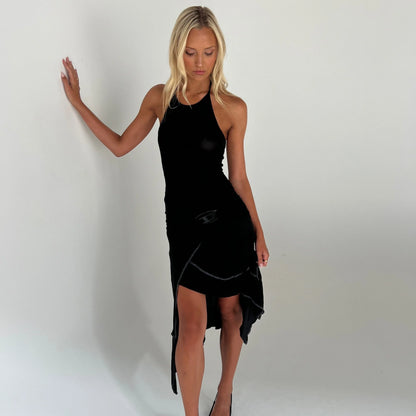 Diesel D-Flouncy Draper midi dress