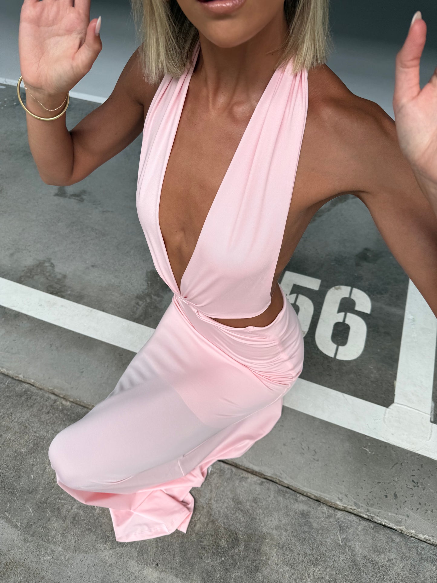 Hntr the Label Azalea Dress in pink