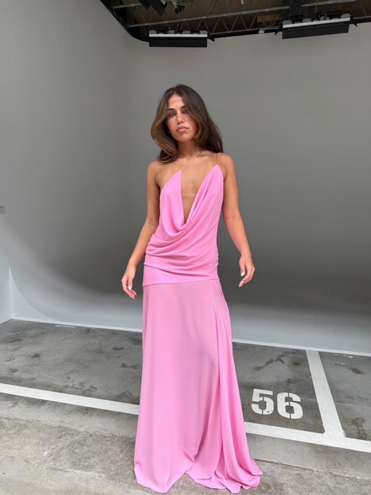 Natalie Rolt Dimity gown in pink