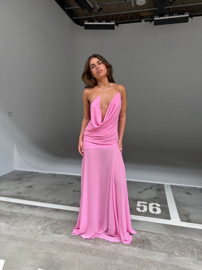 Natalie Rolt Dimity gown in pink