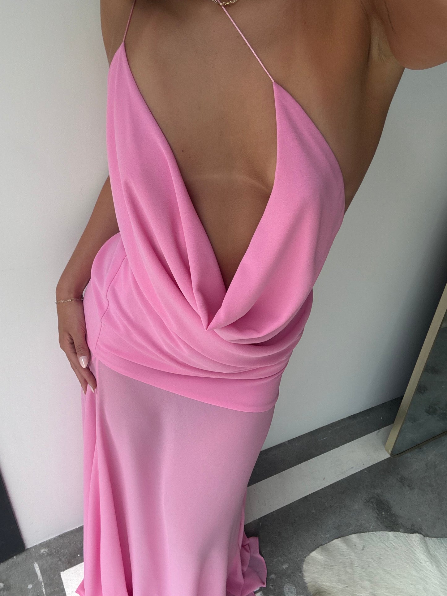 Natalie Rolt Dimity gown in pink