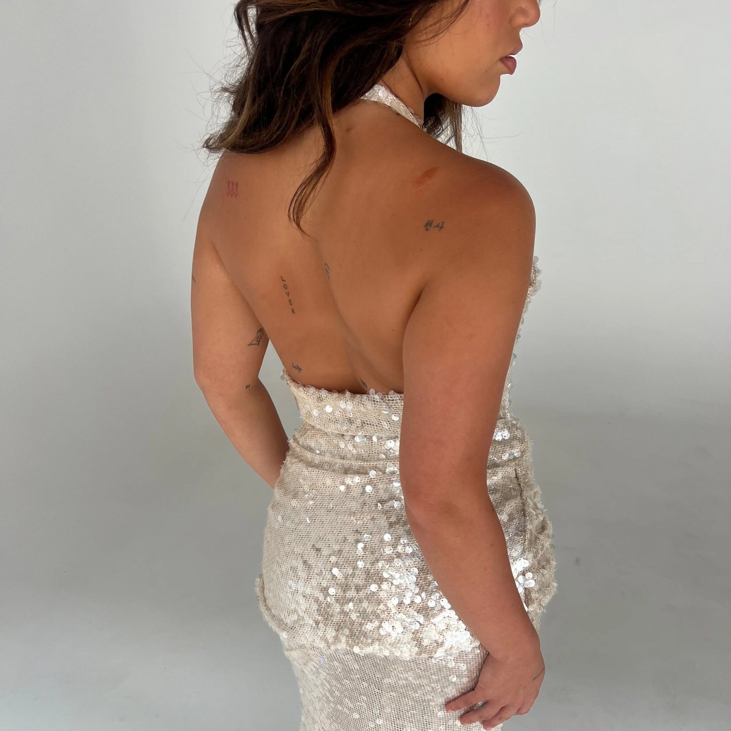 For Love and Lemons Sydney Sequin Maxi Dress