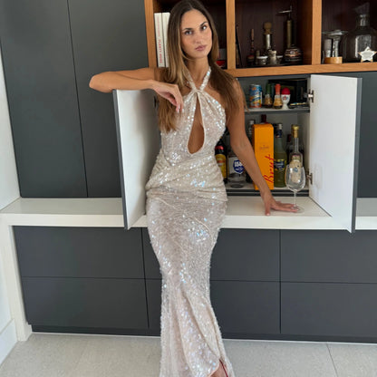 For Love and Lemons Sydney Sequin Maxi Dress